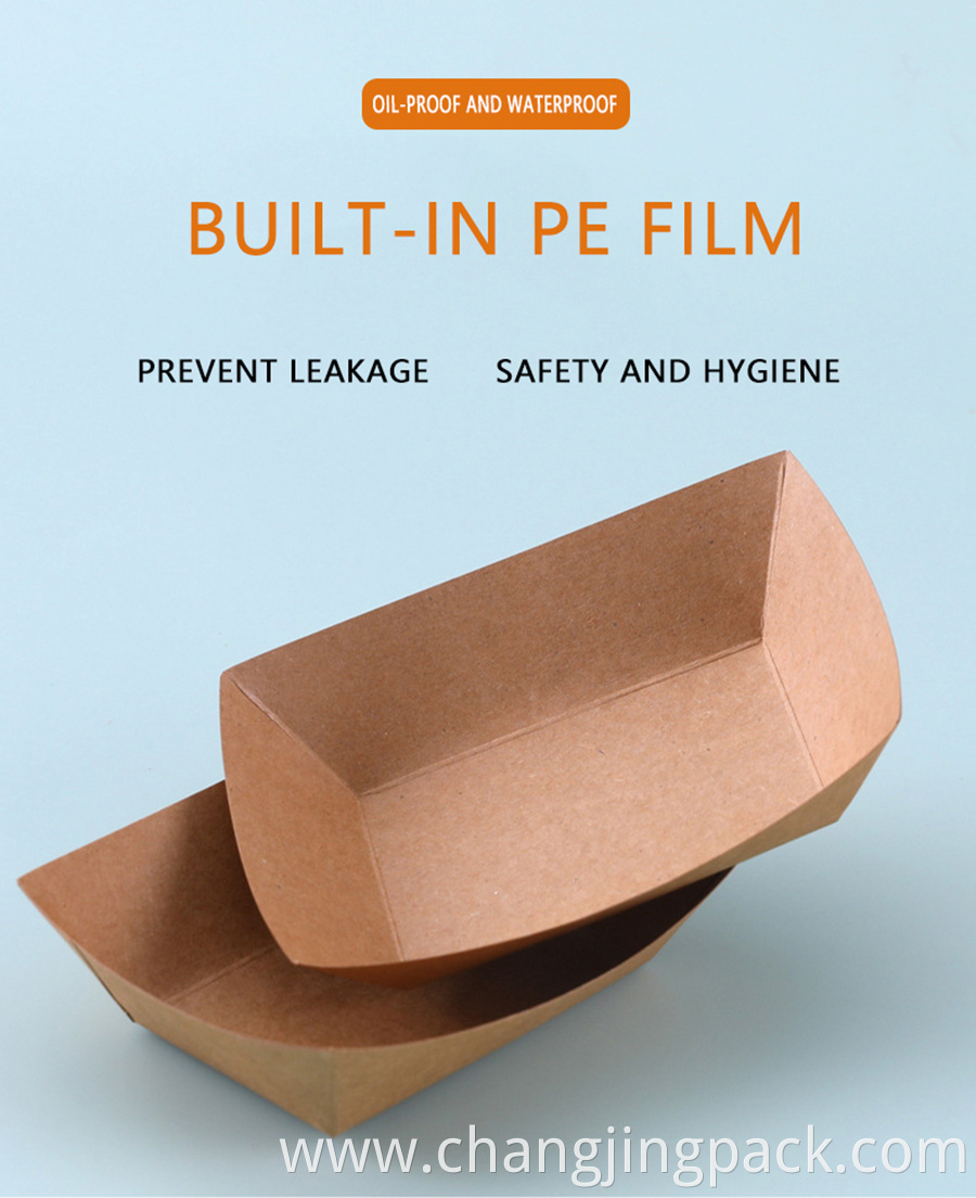 oil-proof and waterproof built-in PE film prevent leakage safty and hygiene